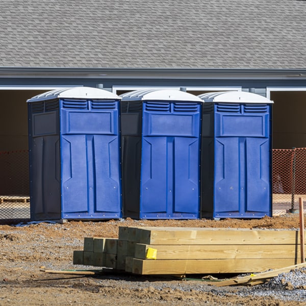 what is the expected delivery and pickup timeframe for the porta potties in Fairfield Iowa